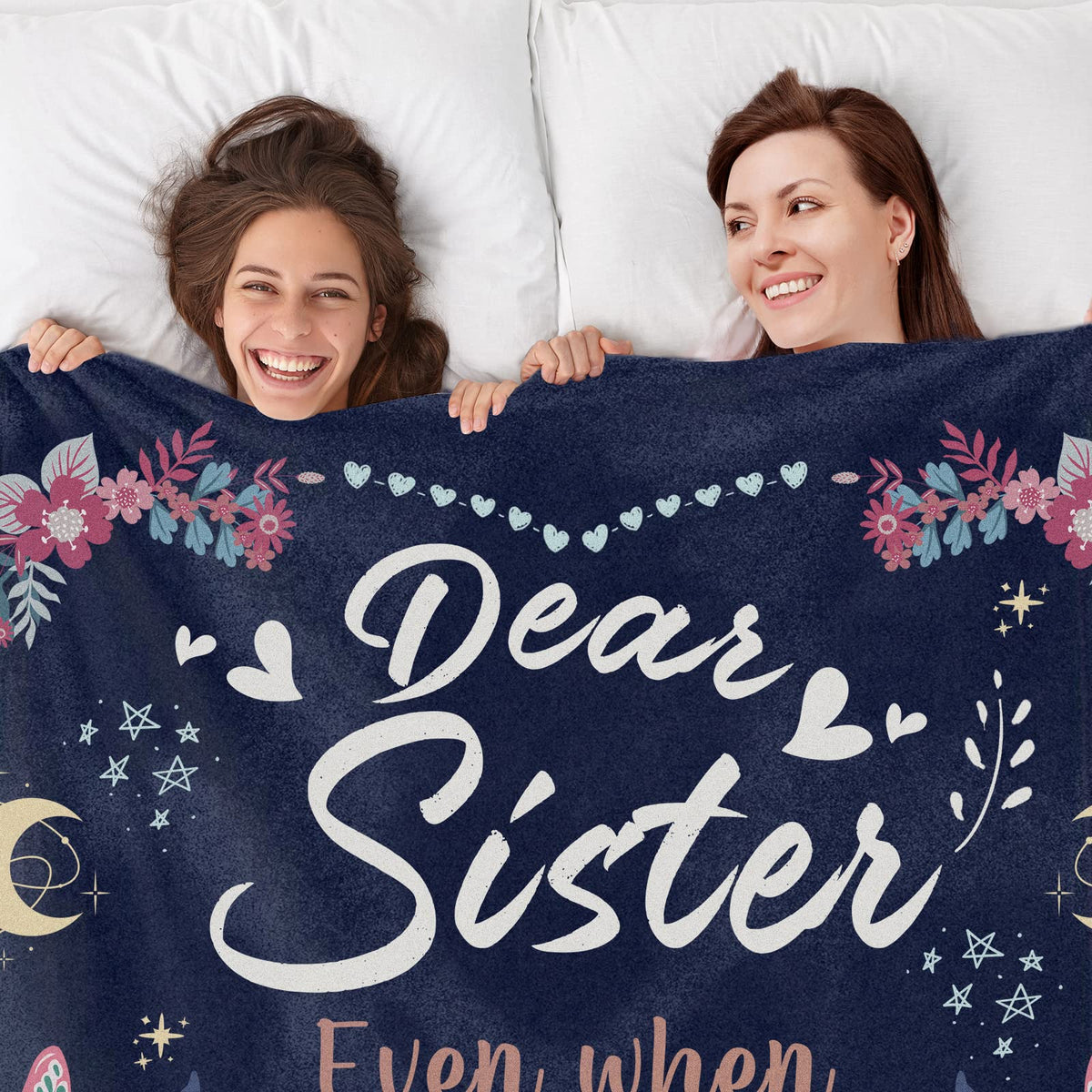 BeneCharm decorative sister blanket suitable for travel and relaxation.