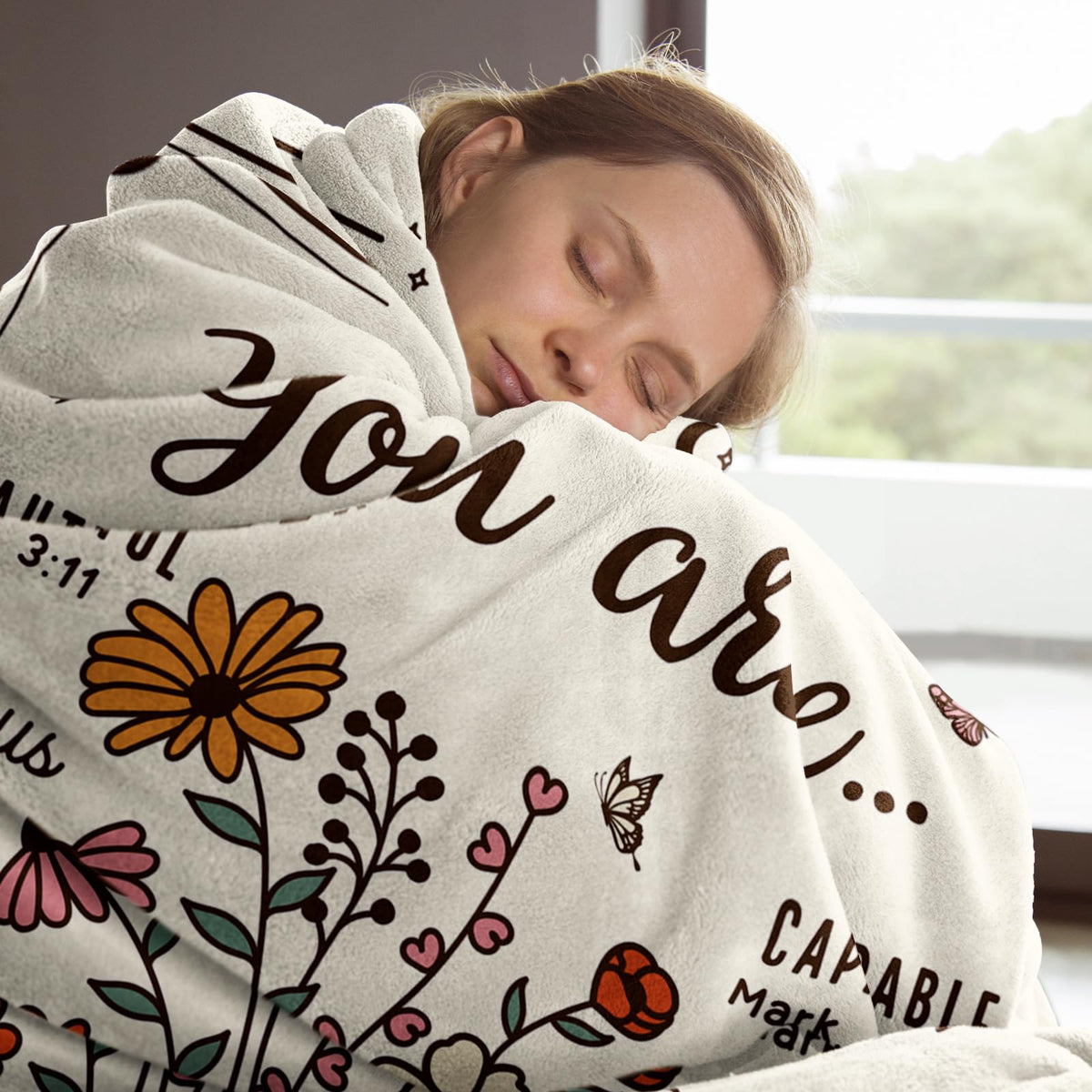 BeneCharm soft polyester flannel texture highlights plush comfort and year-round use.