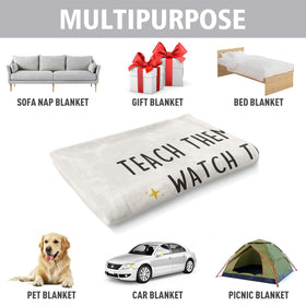 BeneCharm inspirational message on blanket for daily motivation at school or home.