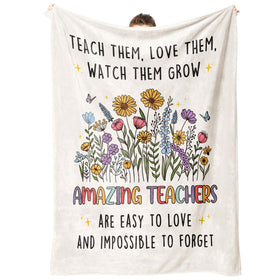 BeneCharm blanket with flower pattern, a thoughtful teacher gift idea for appreciation.