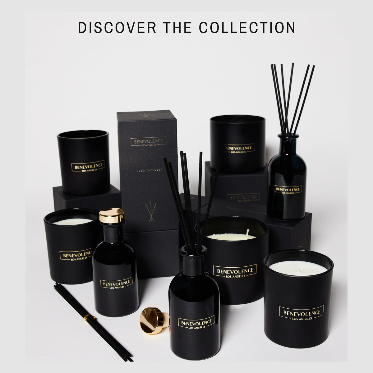Benevolence LA bathroom diffuser display keeps spaces smelling fresh