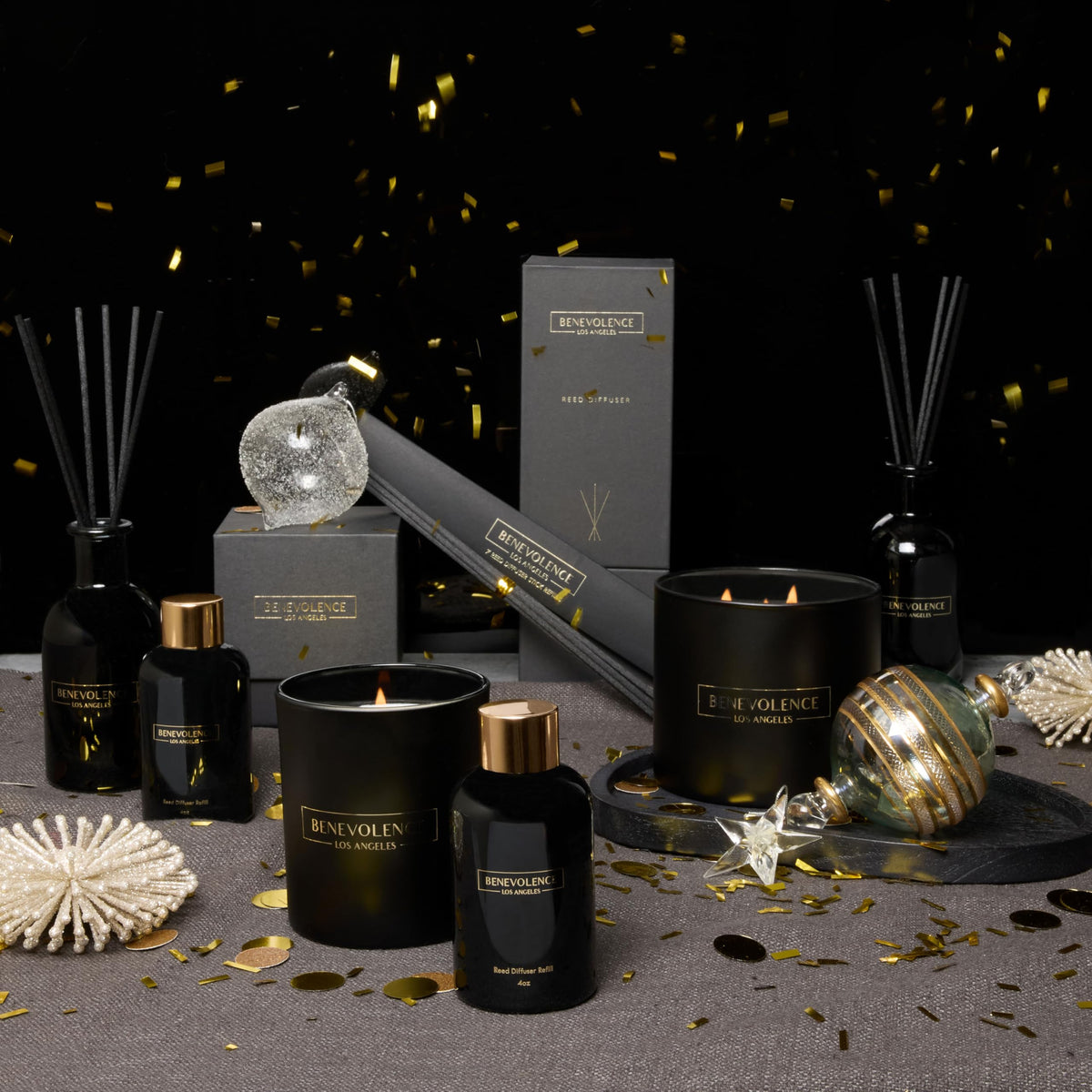 Benevolence LA gift-ready packaging closeup highlighting premium presentation