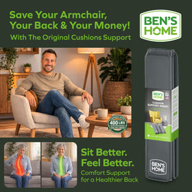 BEN'SHOME tool-free setup restores comfort in seconds.