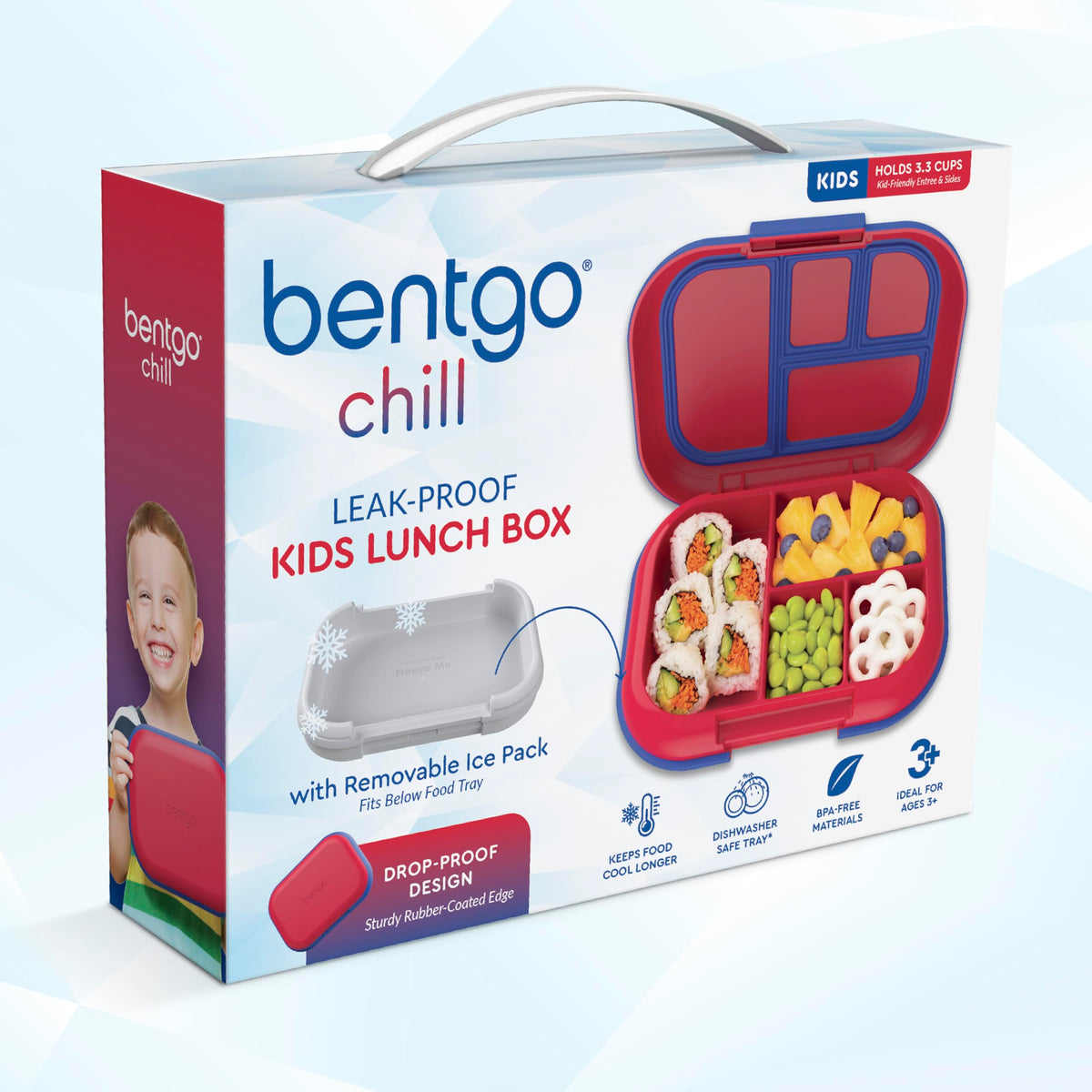 Bentgo Chill Kids ideal for ages 3 to 7 and small hands.