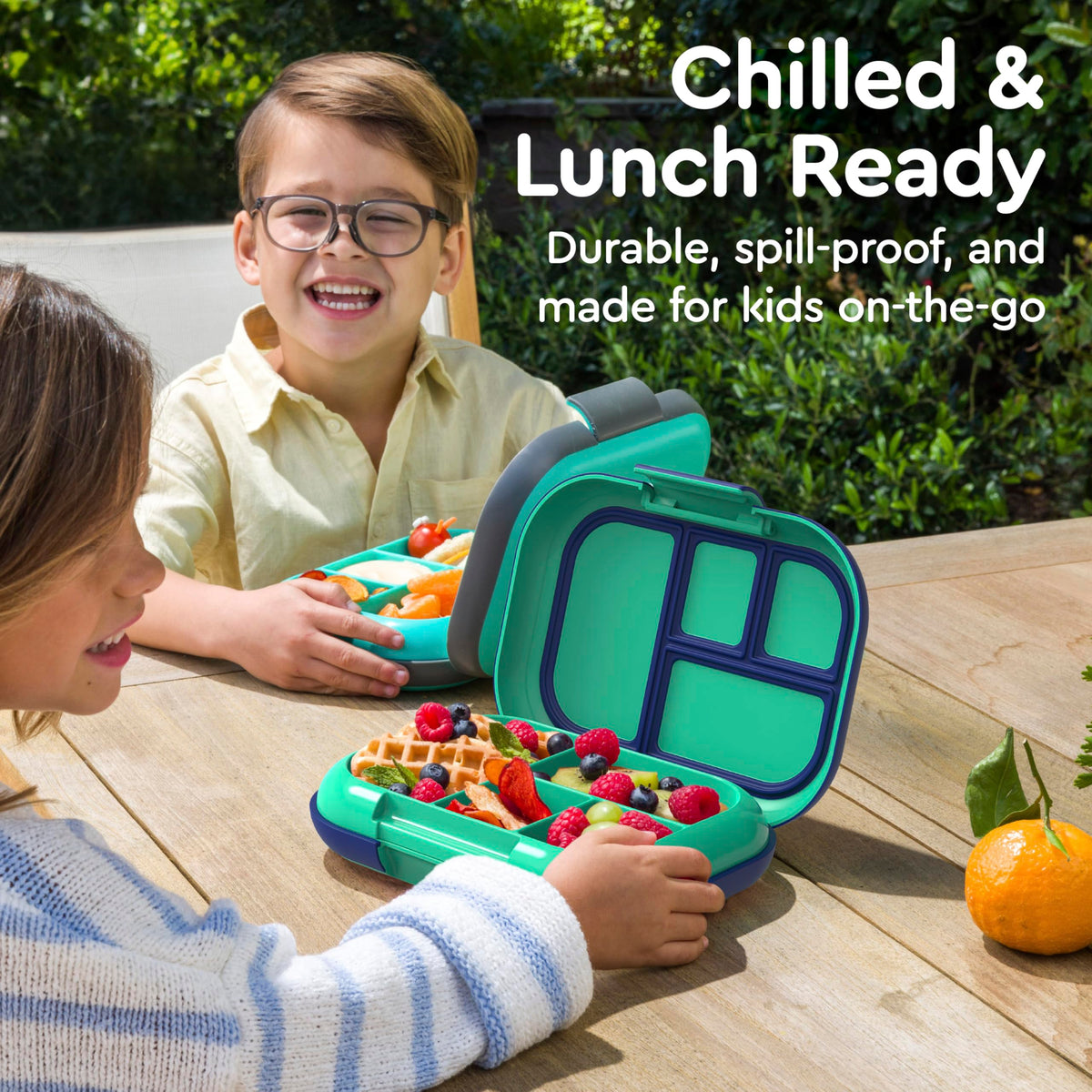 Bentgo Chill Kids durable rubber shell protects against drops