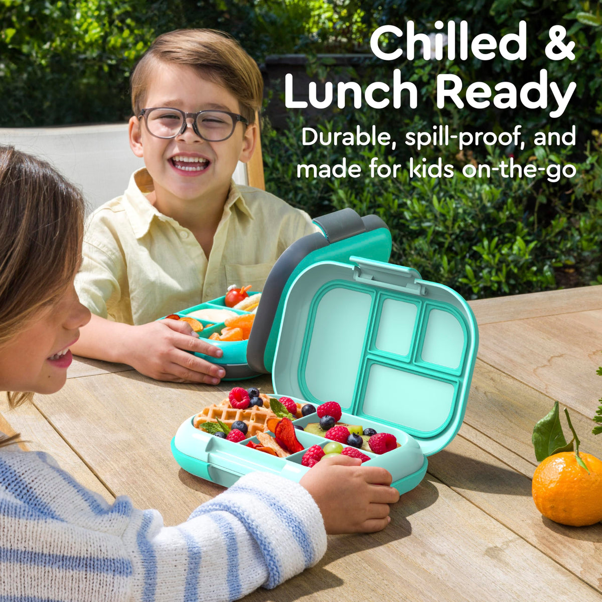Bentgo Chill Kids durable rubberized outer shell protects against drops