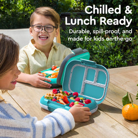 Bentgo Chill Kids durable rubberized outer protects against drops