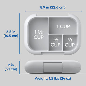 Bentgo Chill Kids easy-open lid supports independent eating for little hands.