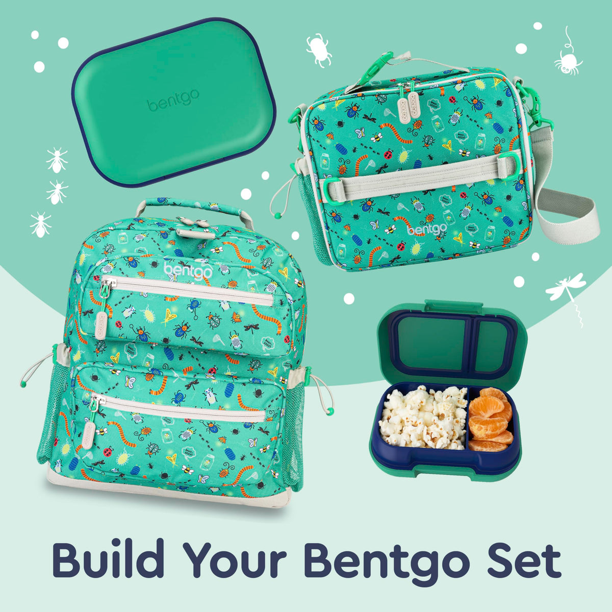 Bentgo Chill Kids green and navy color adds cheerful look