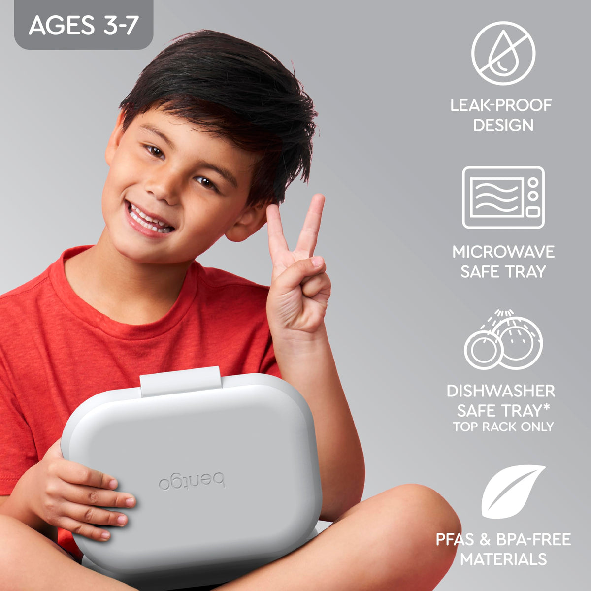 Bentgo Chill Kids leak-proof latch prevents spills during travel and transport.