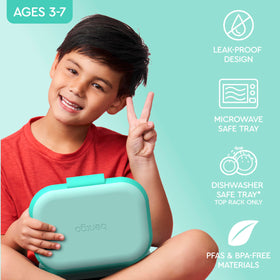 Bentgo Chill Kids leak-proof latch prevents spills in bags