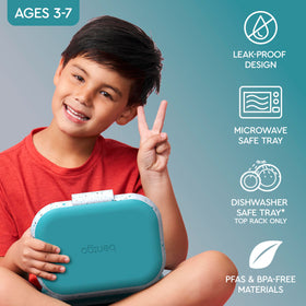 Bentgo Chill Kids leak-proof latch prevents spills during transport