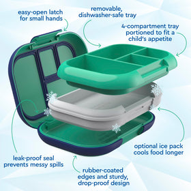 Bentgo Chill Kids microwave-safe removable tray for reheating meals