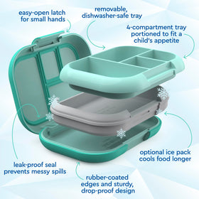 Bentgo Chill Kids microwave- and top-rack dishwasher-safe for easy cleanup