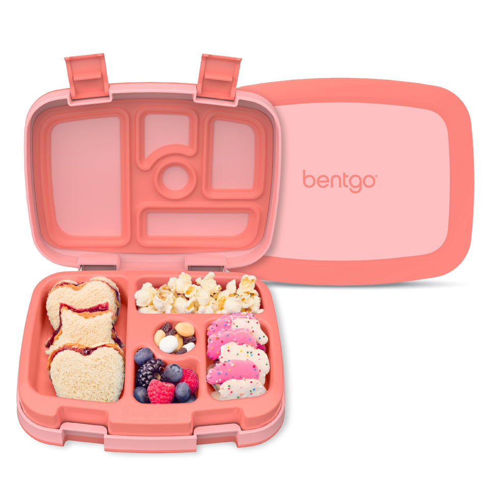 Bentgo Kids 5-compartment lunch box coral keeps meals organized for school