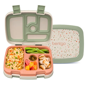 Bentgo Kids 5-compartment lunch box front view showing organized meal sections.