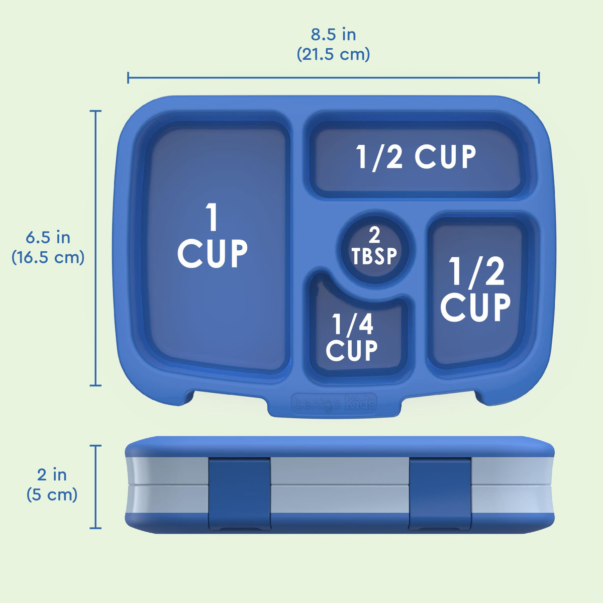 Backpack-ready size and weight make daily lunches easy to carry