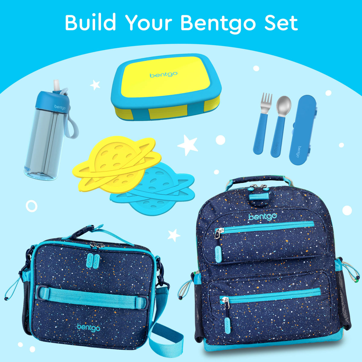 Bentgo Kids compact backpack-friendly lunch box for school and activities.