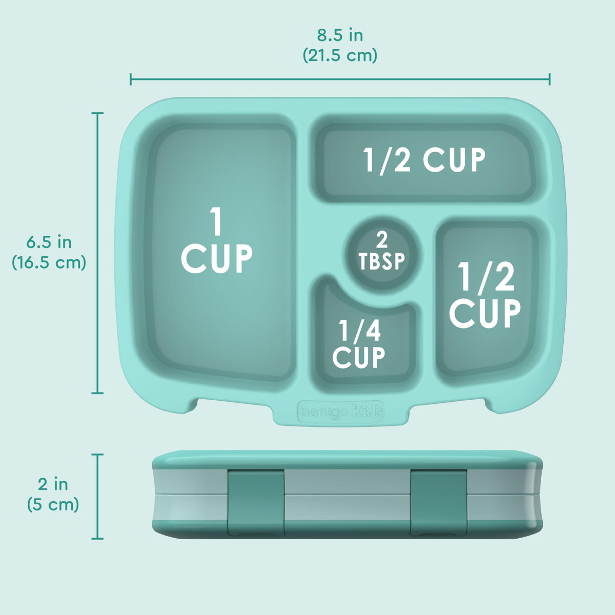 Bentgo Kids designed for ages 3 to 7 supports age-appropriate portions.
