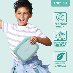 Bentgo Kids drop-proof design withstands rough backpack trips for active children.
