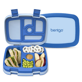 Bentgo Kids 5-compartment Bento Box in blue, designed for organized meals on the go
