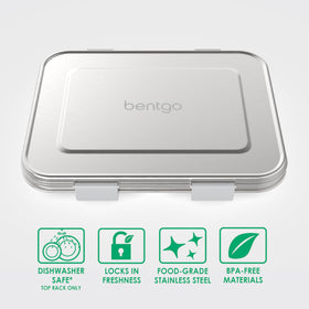 Bentgo Kids bonus silicone container adds a fourth space for dips or fruit