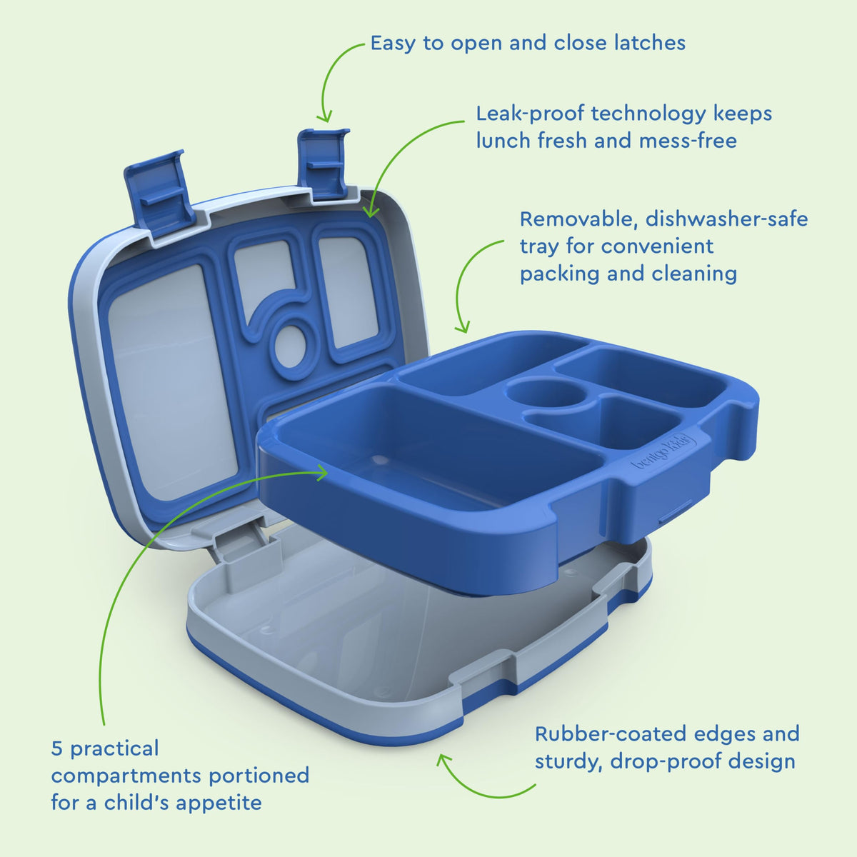 Dishwasher-safe parts simplify cleanup after busy school days