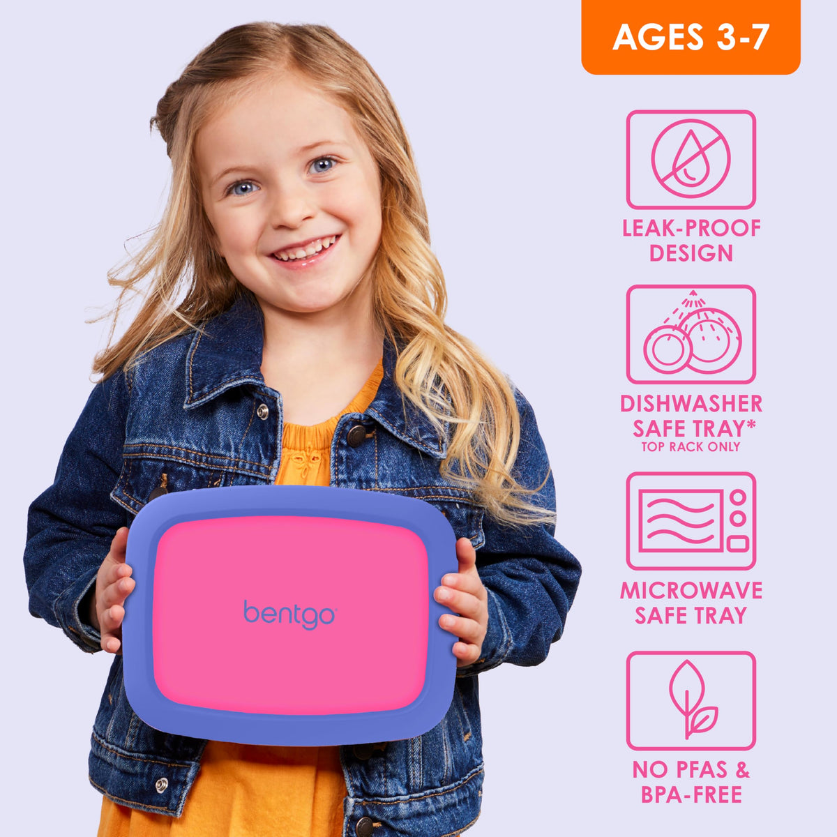 Bentgo Kids drop-proof design protects lunch on busy days.