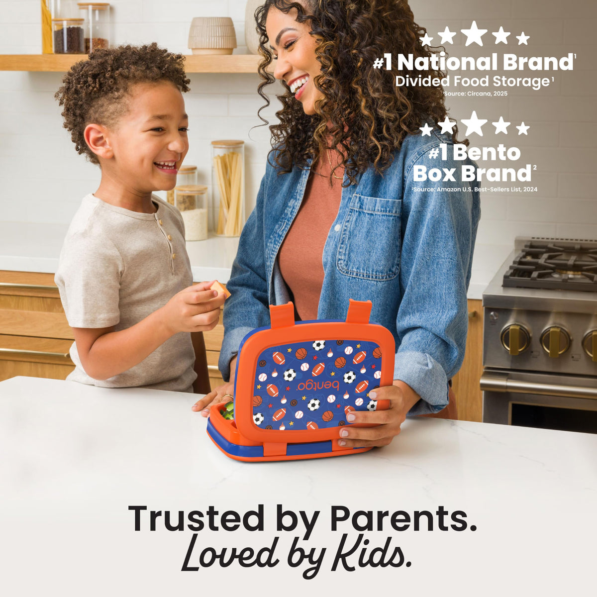 Bentgo Kids drop-proof design protects lunch in active play.