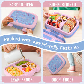 Bentgo Kids rubber-coated edges help protect the box during active play.