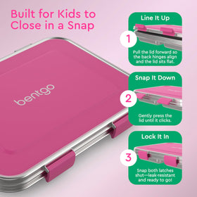 Bentgo Kids durable 18/8 stainless steel for daily use.