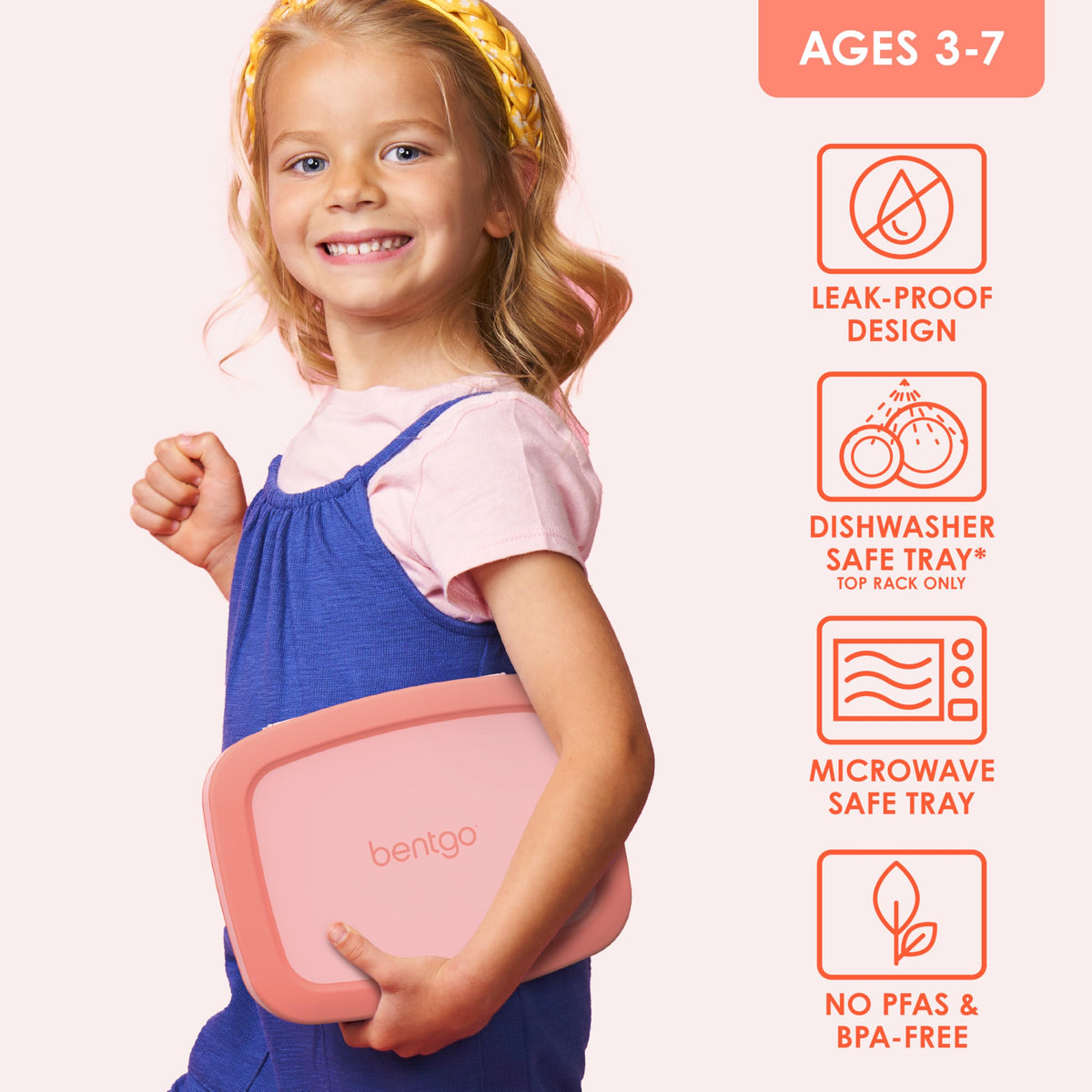 Bentgo Kids durable drop-proof design protects contents during active play