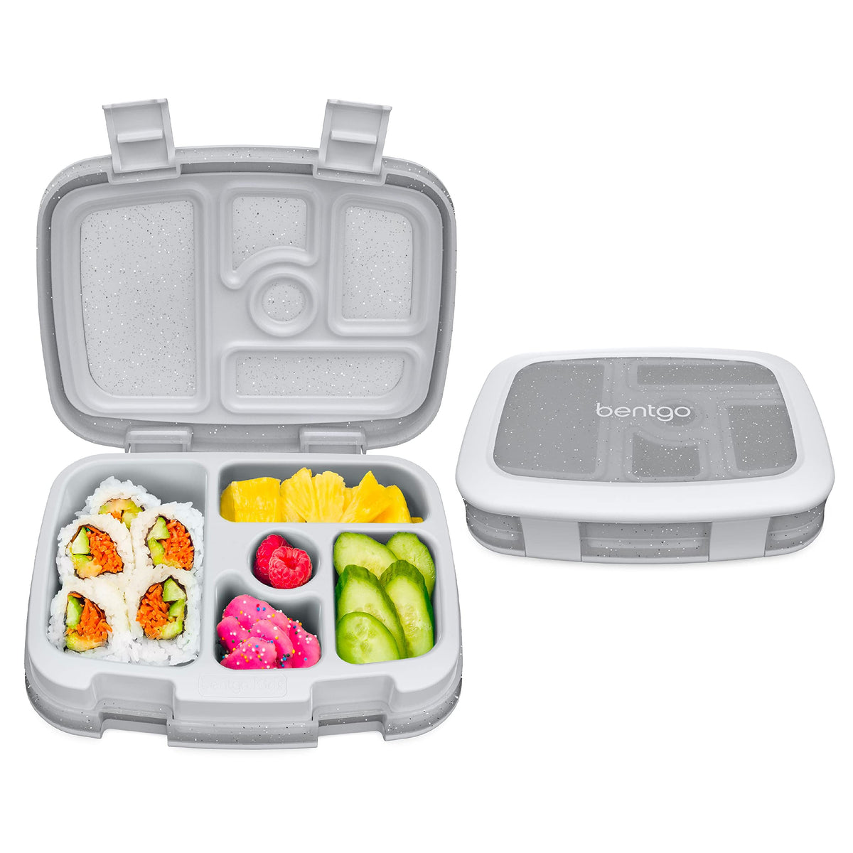 Bentgo Kids Glitter Edition lunch box with 5 compartments for balanced meals at school