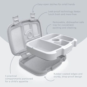 Bentgo Kids Glitter Edition microwave-safe tray for reheating meals