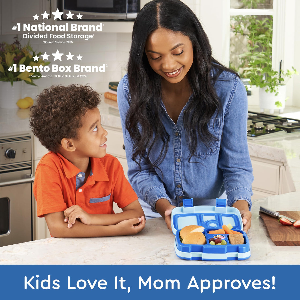 Bentgo Kids leak-proof lid shown closed, keeping meals fresh and mess-free