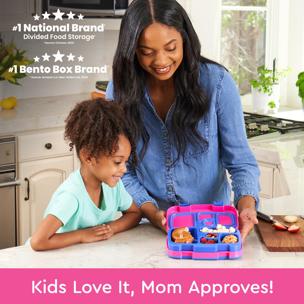 Bentgo Kids leak-proof lid prevents spills during transport.