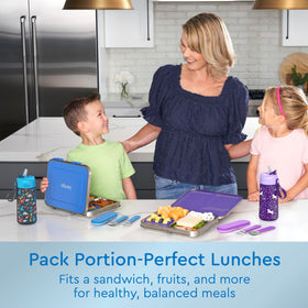 Bentgo Kids leak-resistant seal keeps foods secure during commutes
