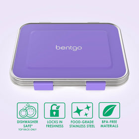 Bentgo Kids leak-resistant seal keeps liquids contained during backpack transport.
