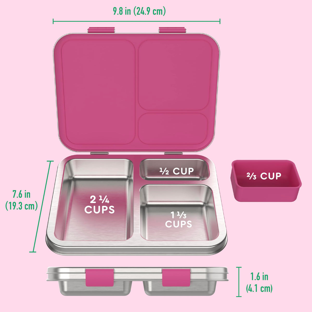 Bentgo Kids lightweight and portable for backpacks.