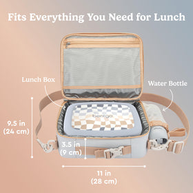 Bentgo Kids Lunch Bag adjustable padded strap for comfortable carrying.