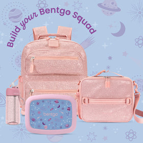 Bentgo Kids Lunch Bag back attachment buckle enables secure backpack pairing.
