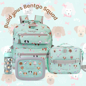 Bentgo Kids lunch bag backpack attachment supports hands-free school routines.