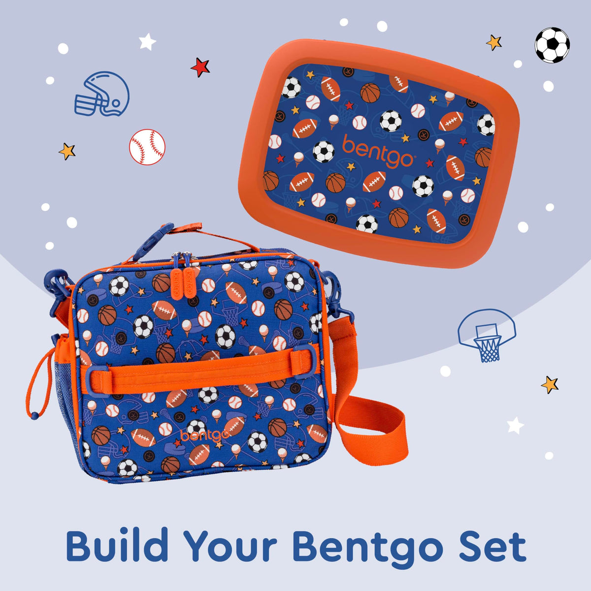 Bentgo Kids Lunch Bag connects to backpacks for hands-free transport