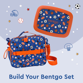 Bentgo Kids Lunch Bag connects to backpacks for hands-free transport