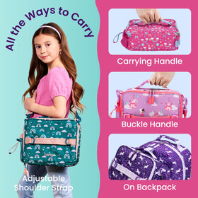 Bentgo Kids Lunch Bag easy-clean design simplifies after-school cleanup.