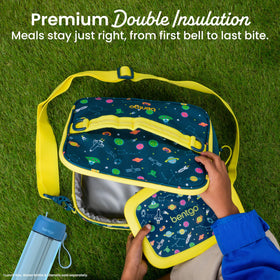 Bentgo Kids Lunch Bag shows multiple carrying options for easy transport.