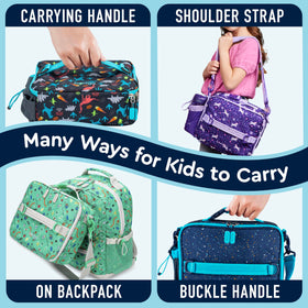 Bentgo Kids Lunch Bag padded-thermal-compartment preserves meal temperature.
