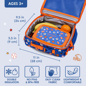 Bentgo Kids Lunch Bag padded thermal compartment preserves temperature for snacks