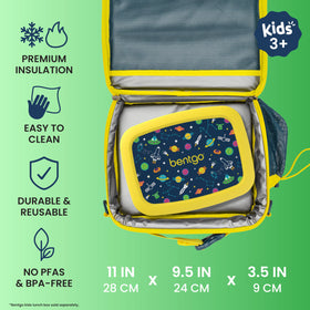 Bentgo bag's padded thermal compartment keeps snacks at the right temperature.