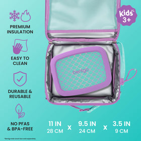 Bentgo padded thermal compartment fits lunch and snacks securely